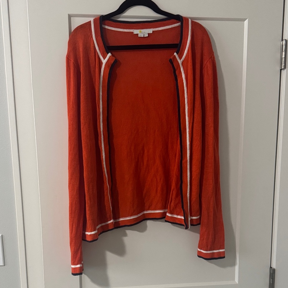Boden Orange Open-Front Women's Cardigan